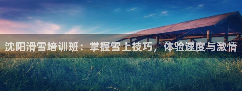 耀世登场：沈阳滑雪培训班：掌握雪上技巧，体验速度与激