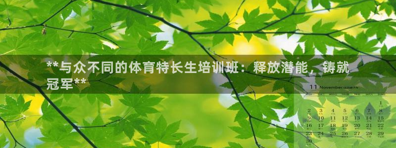 耀世娱乐科学：**与众不同的体育特长生培训班：释放潜