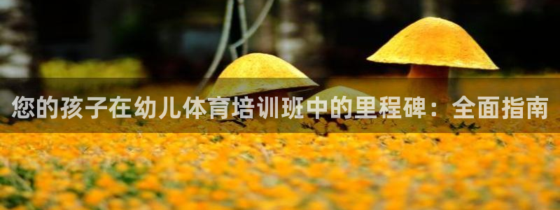 耀世娱乐赢咖APP：您的孩子在幼儿体育培训班中的里程