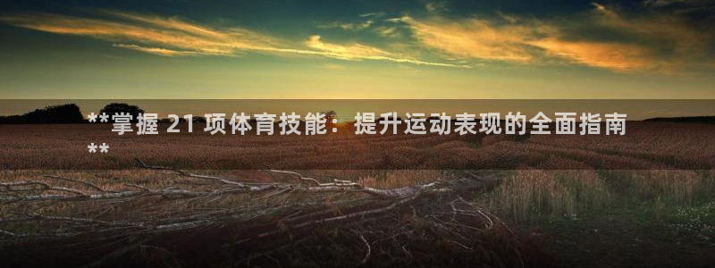 耀世平台注册流程图：**掌握 21 项体育技能：提升