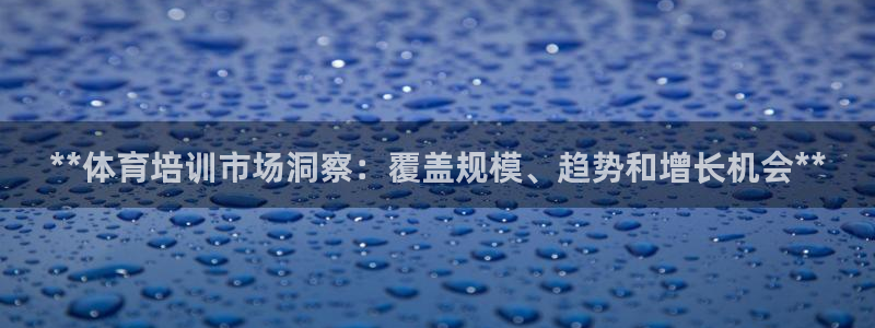 耀世燃气灶是哪个牌子：**体育培训市场洞察：覆盖规模