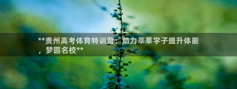 耀世官网入口：**贵州高考体育特训营：助力莘莘学子提