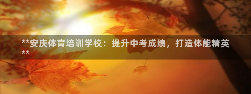 耀世微光歌词：**安庆体育培训学校：提升中考成绩，打