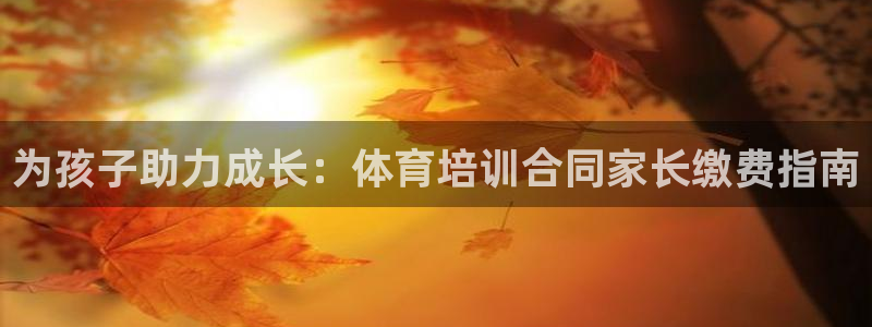 耀世娱乐老板是谁：为孩子助力成长：体育培训合同家长缴