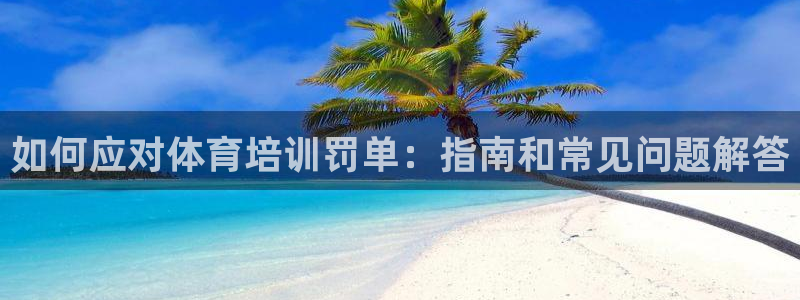 耀世娱乐圈主管什么：如何应对体育培训罚单：指南和常见